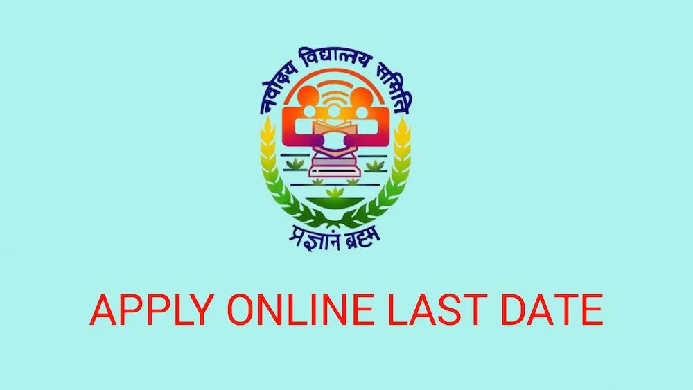 Navodaya Vidyalaya Recruitment 2024 Last Date