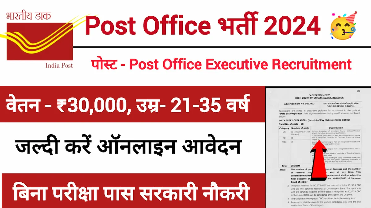 Post Office Recruitment 2024