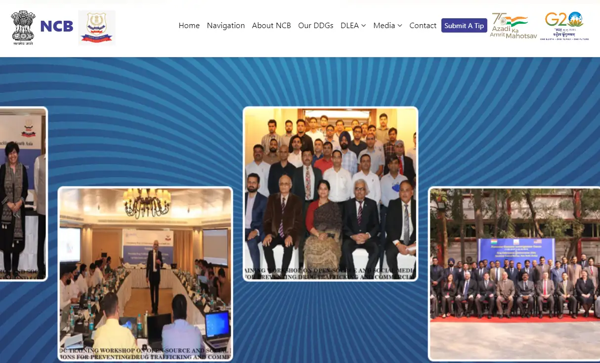 Narcotics Control Bureau Official Website