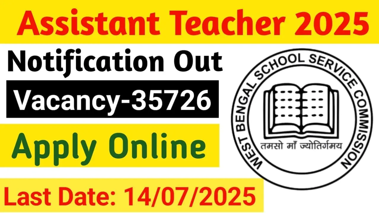 WB Assistant Teacher Recruitment 2025